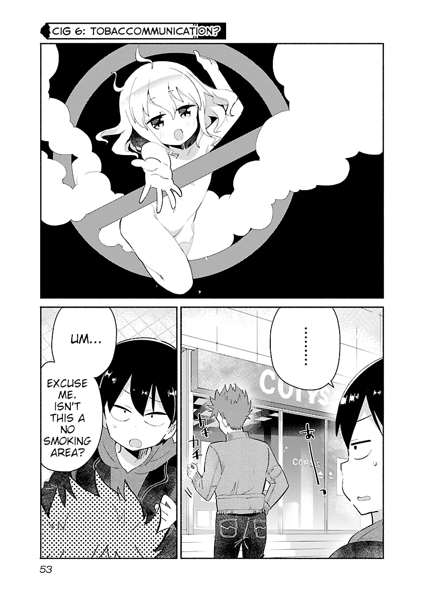 Tobacco-chan Chapter 6 page 1 - Chapter 6: Sixth Cigarette: Tobaccommunication?
