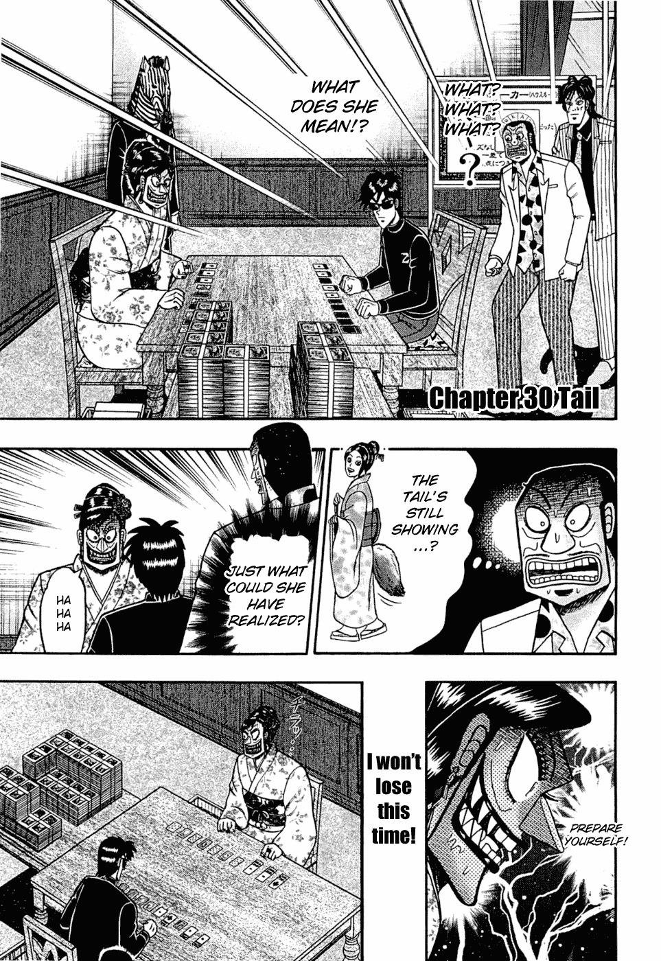 Tobaku Haouden Rei: Gyankihen Chapter 30 page 1 - Chapter 30: Tail