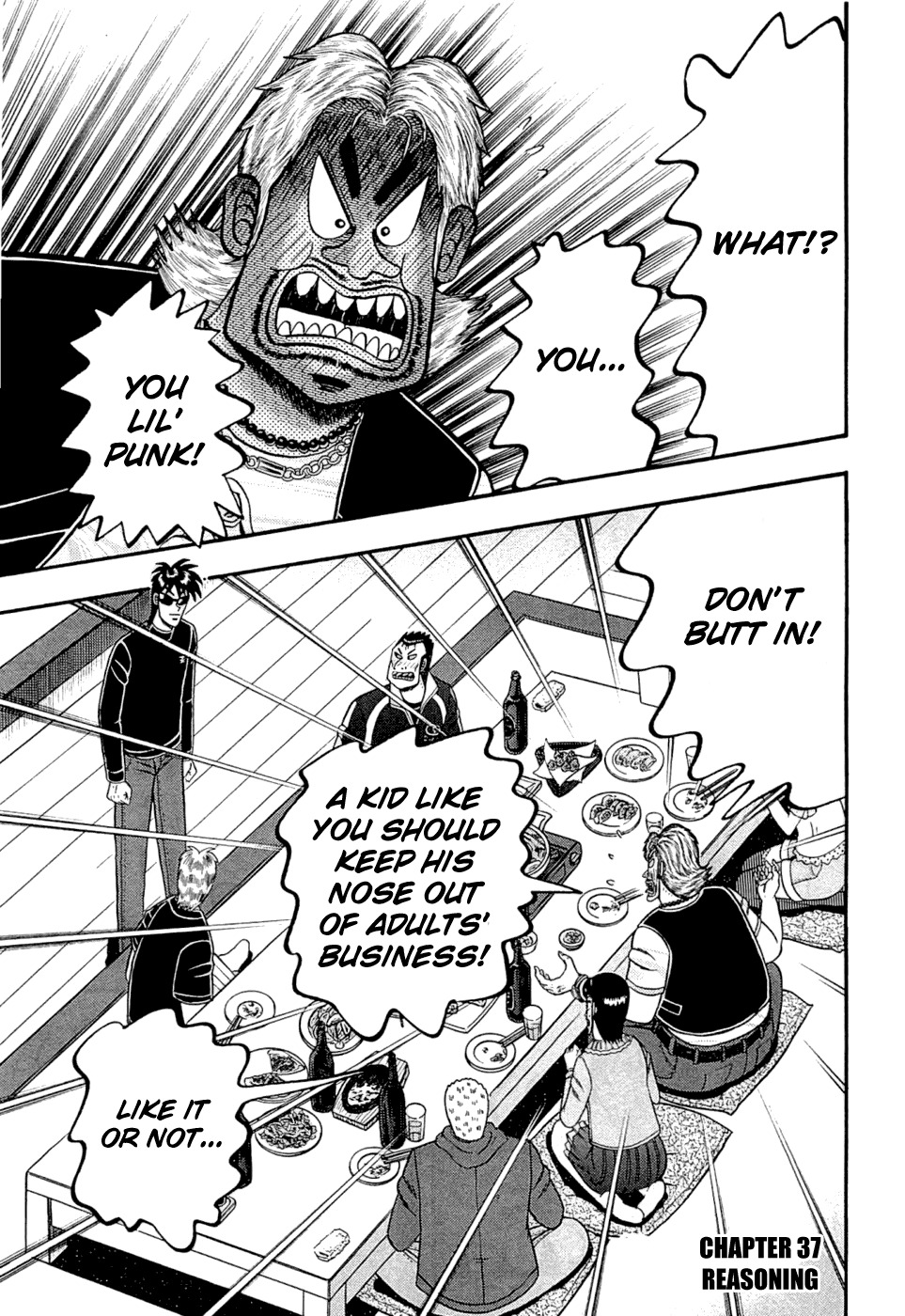 Tobaku Haouden Rei: Gyankihen Chapter 37 page 1 - Chapter 37: Reasoning