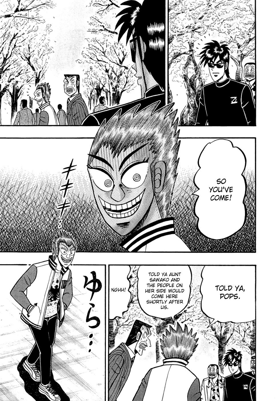 Tobaku Haouden Rei: Gyankihen Chapter 47 page 12 - Chapter 47: Descent