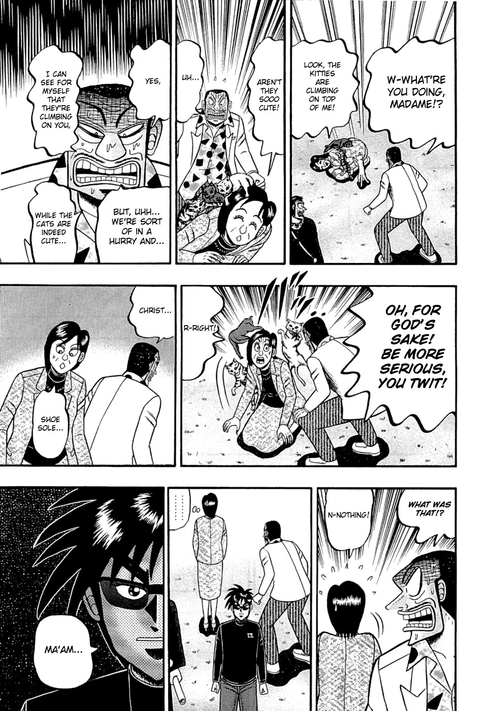 Tobaku Haouden Rei: Gyankihen Chapter 65 page 14 - Chapter 65: Urgent Business