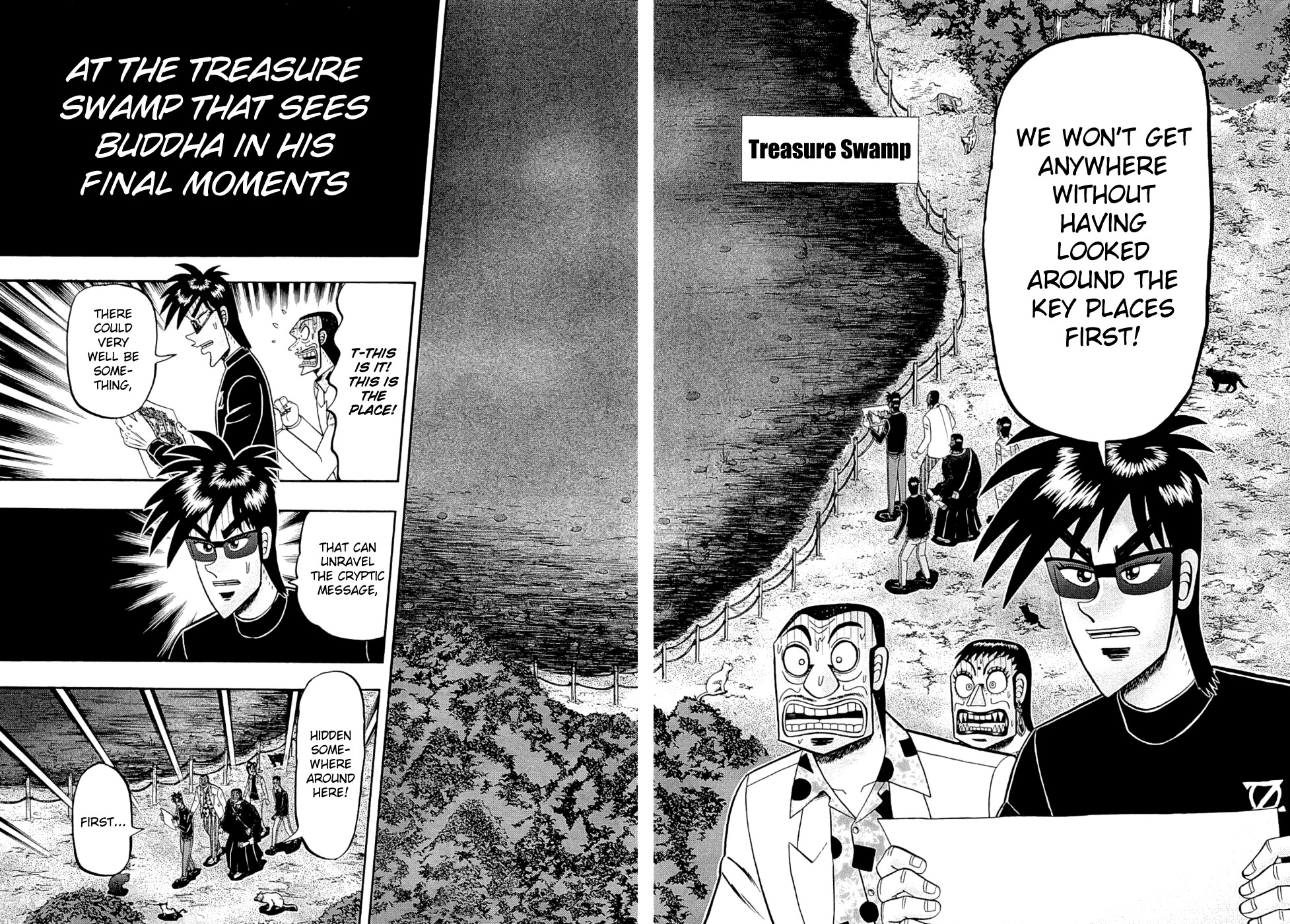 Tobaku Haouden Rei: Gyankihen Chapter 66 page 13 - Chapter 66: A Voice Calling For Help...!? From Below!?