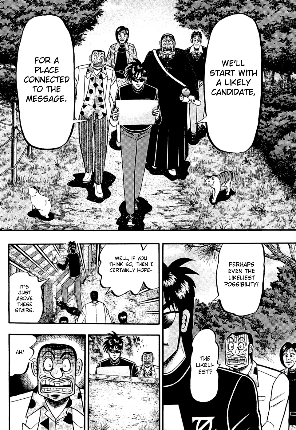 Tobaku Haouden Rei: Gyankihen Chapter 66 page 14 - Chapter 66: A Voice Calling For Help...!? From Below!?
