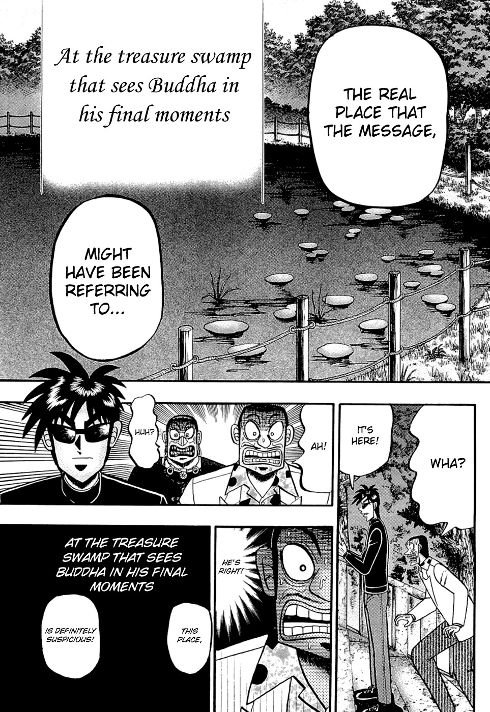 Tobaku Haouden Rei: Gyankihen Chapter 66 page 15 - Chapter 66: A Voice Calling For Help...!? From Below!?