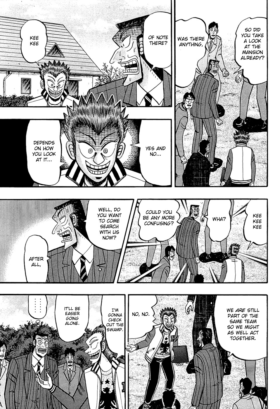 Tobaku Haouden Rei: Gyankihen Chapter 66 page 6 - Chapter 66: A Voice Calling For Help...!? From Below!?