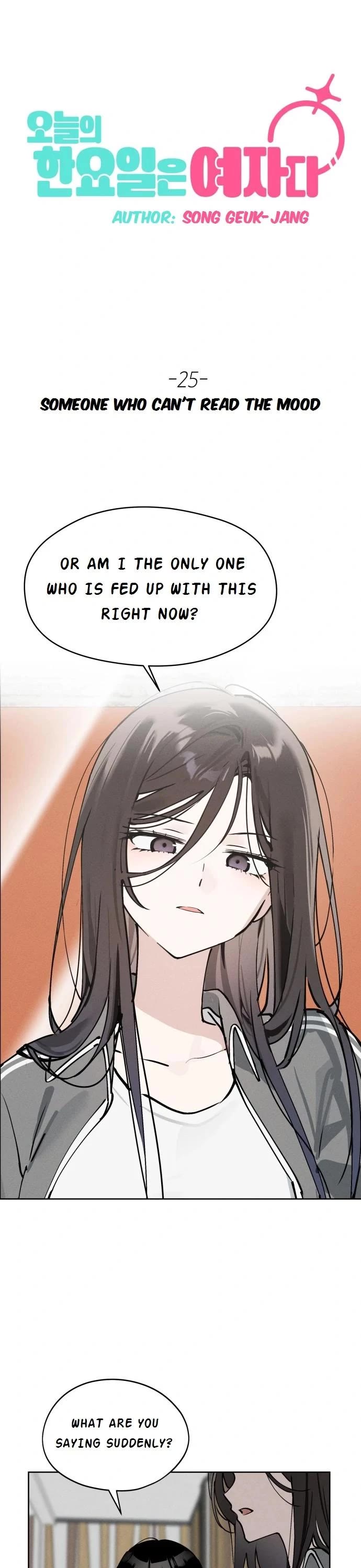 Today's Han Yoil Is a Woman Chapter 25 page 1 - Chapter 25: Someone Who Cant Read The Mood