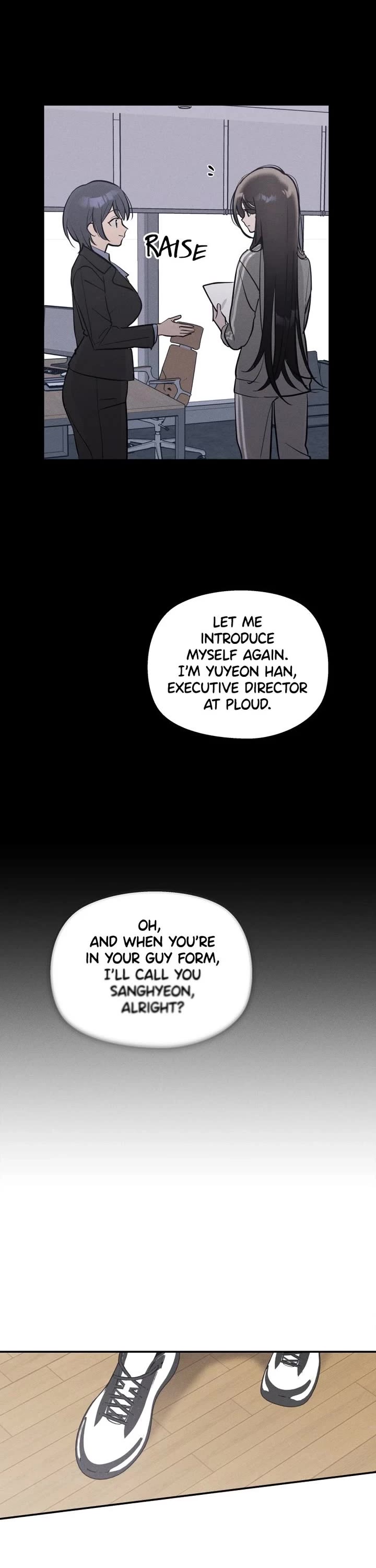 Today's Han Yoil Is a Woman Chapter 4 page 32 - Chapter 4: Ep. 4 - First Day, First Disaster