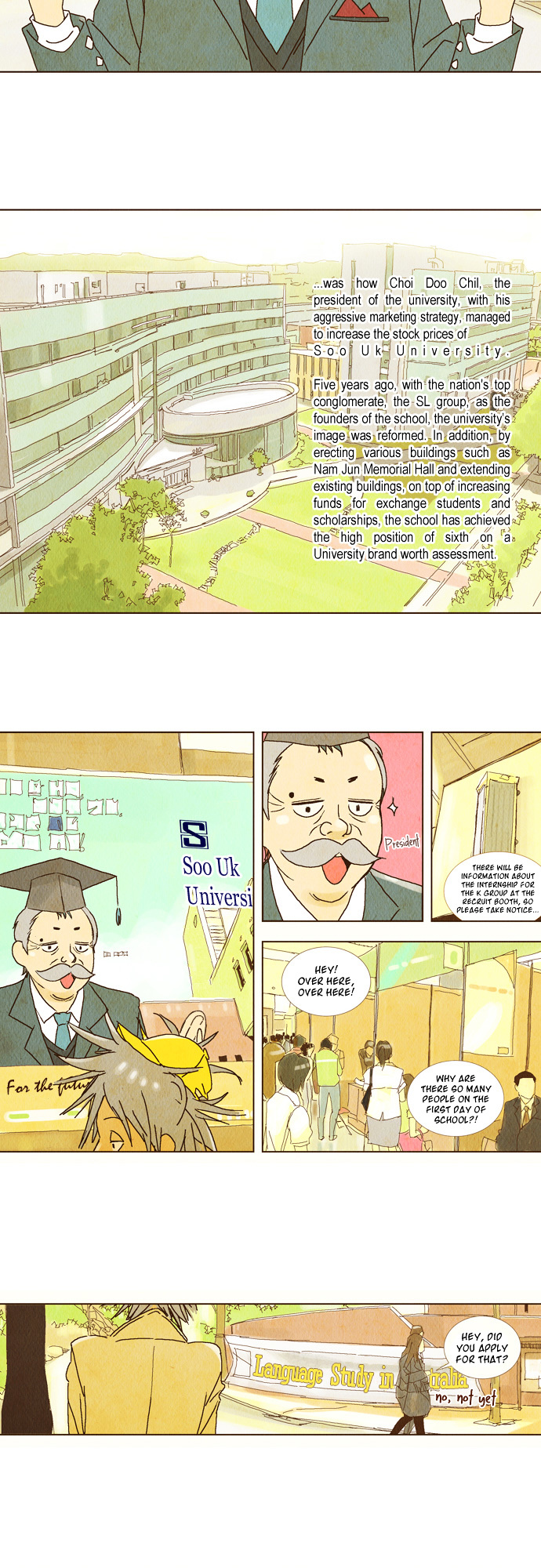 Today's Romantics Club Chapter 1 page 6 - Chapter 1 : Second Semester's Fee was exactly...423,600 Won.