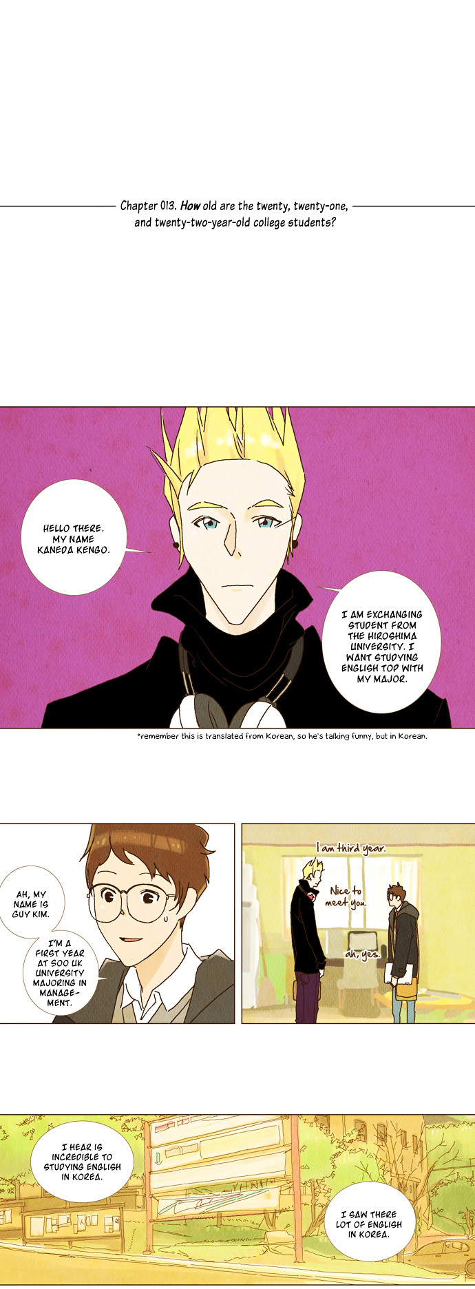 Today's Romantics Club Chapter 13 page 1 - Chapter 13 : How old are the twenty, twenty-one, and twenty-two-year-old college ...