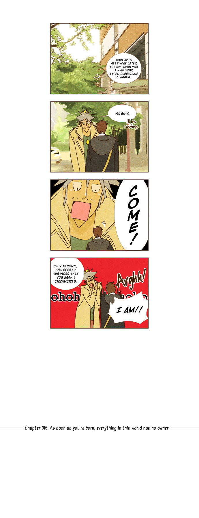 Today's Romantics Club Chapter 15 page 4 - Chapter 15 : As soon as you're born, everything in this world has no owner