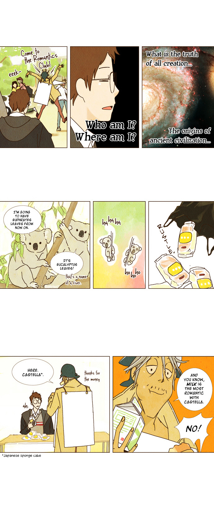 Today's Romantics Club Chapter 3 page 12 - Chapter 3 : Okay, all those who are hungry, raise your hands. Here's rice in bee...