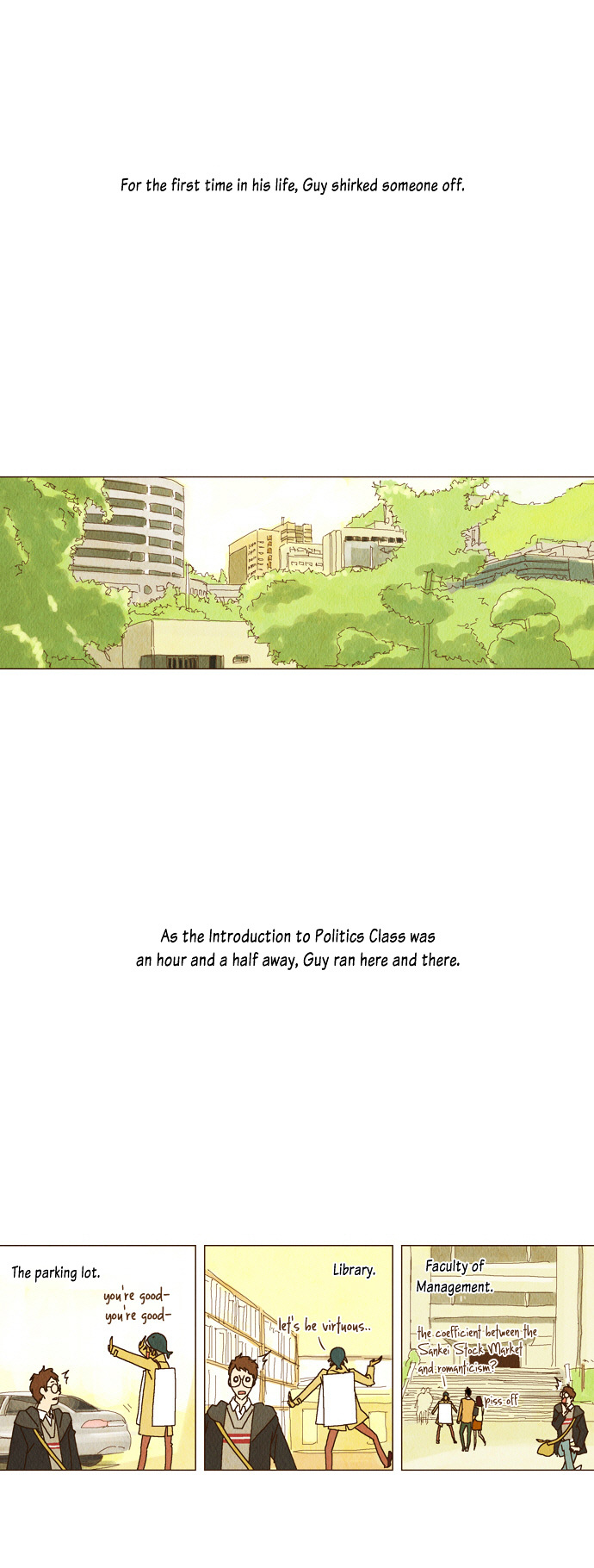 Today's Romantics Club Chapter 3 page 6 - Chapter 3 : Okay, all those who are hungry, raise your hands. Here's rice in bee...