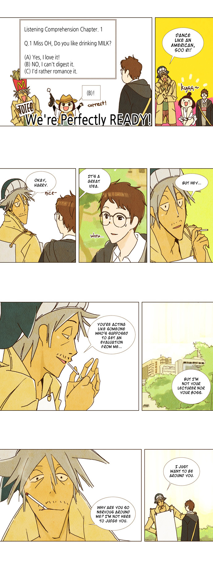 Today's Romantics Club Chapter 5 page 4 - Chapter 5 : Wah - Laughter broke out at once.