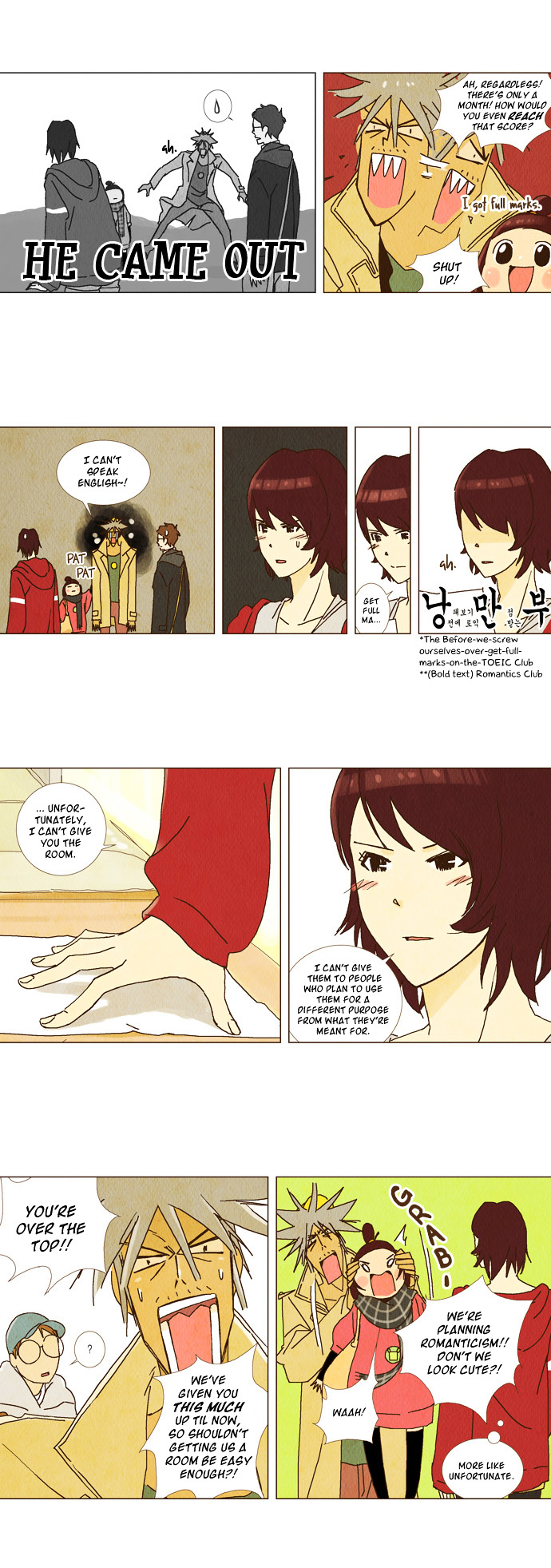 Today's Romantics Club Chapter 5 page 8 - Chapter 5 : Wah - Laughter broke out at once.