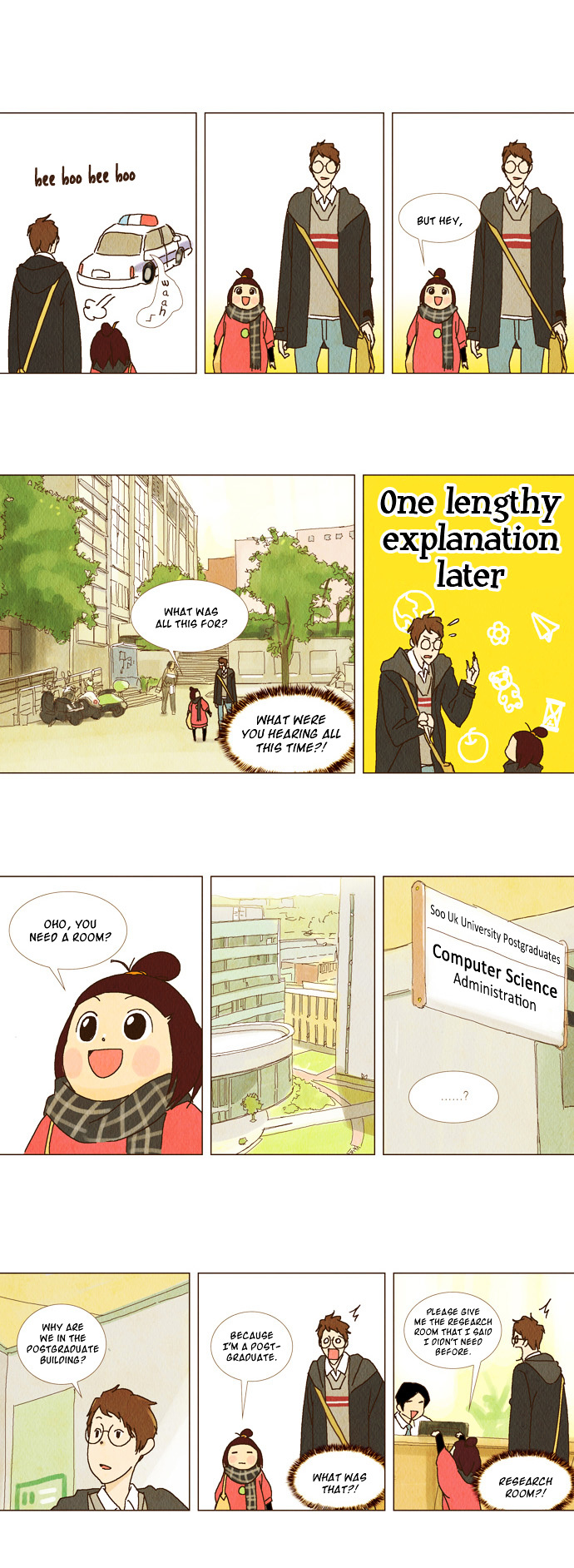 Today's Romantics Club Chapter 6 page 7 - Chapter 6 : Let's share those cigarettes.
