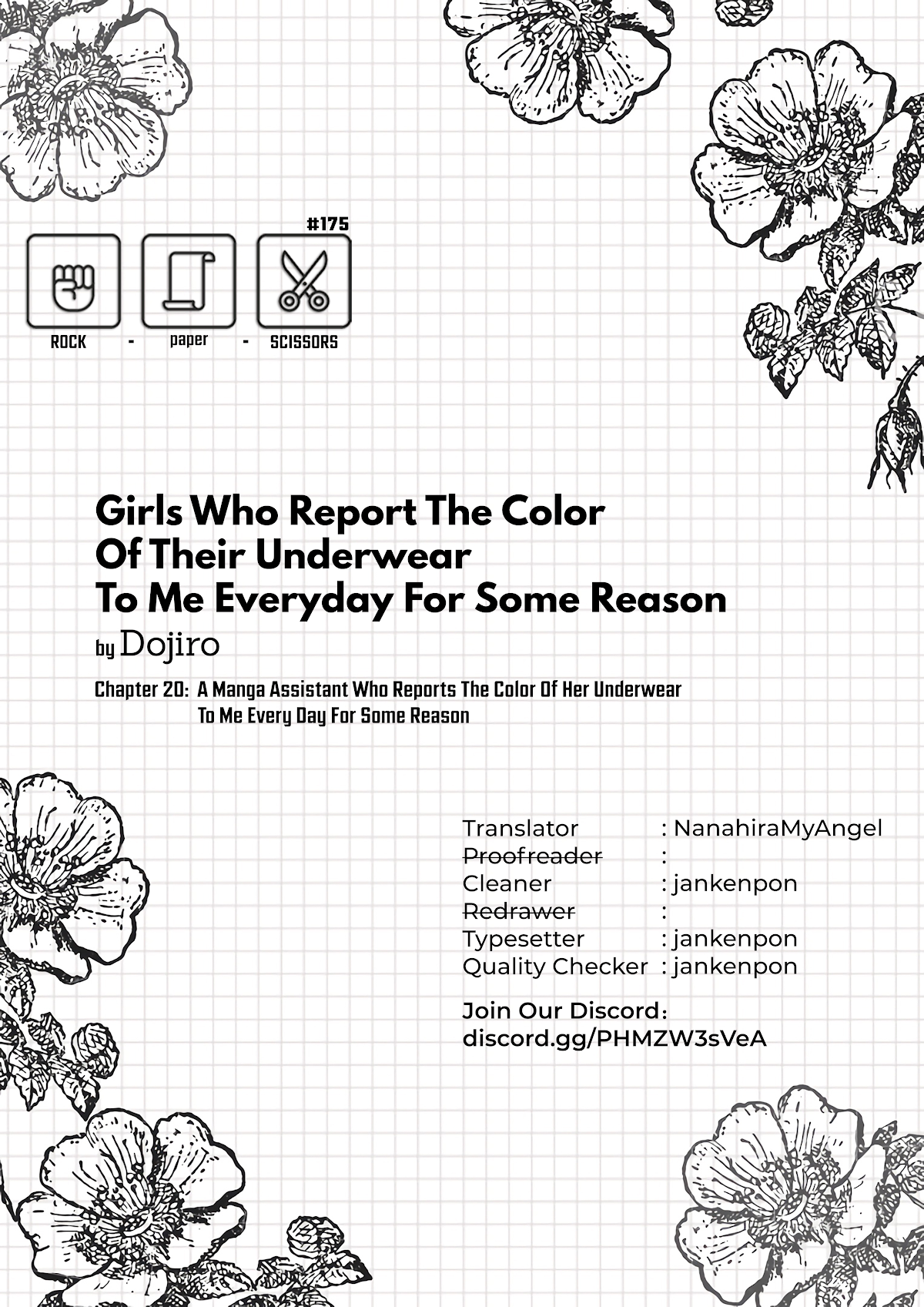 #Today's Underwear Report Chapter 20 page 4 - Chapter 20: A Manga Assistant Who Reports The Colour Of Her Underwear To Me Every Day For Some Reason
