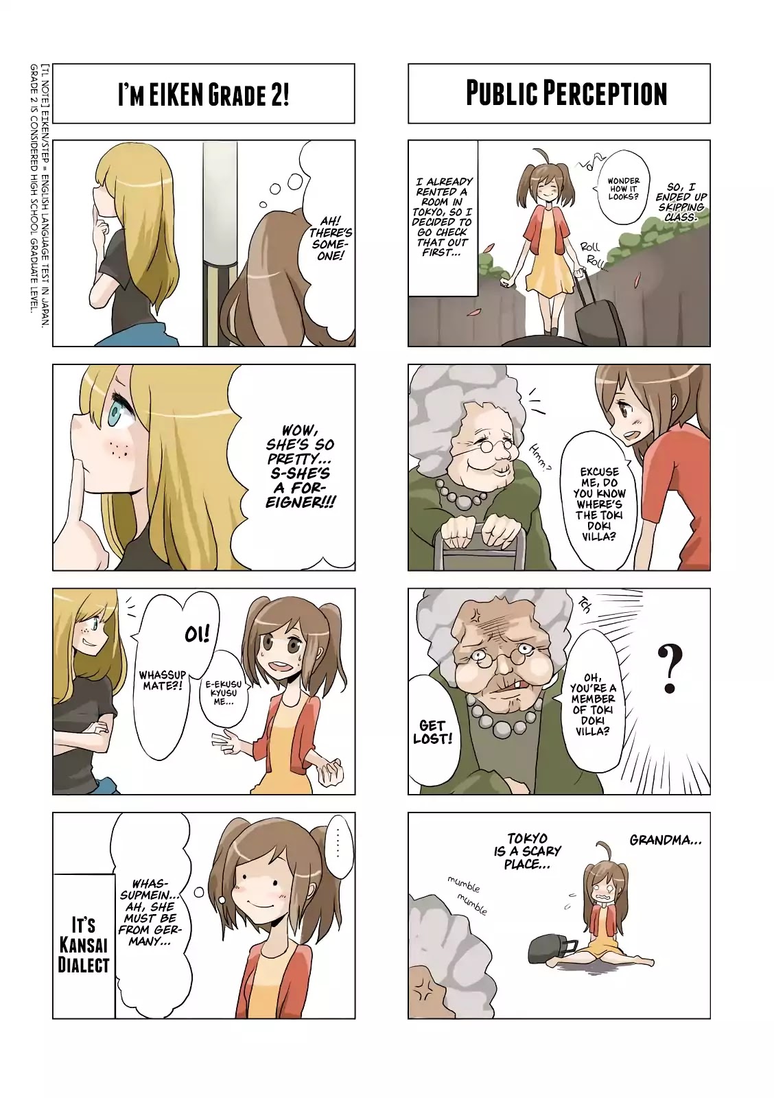 Toki Doki Sou! Chapter 1.1-1 page 8 - Vol.1 Chapter 1.1: Act 1.1: Welcome To The Toki Doki Villa