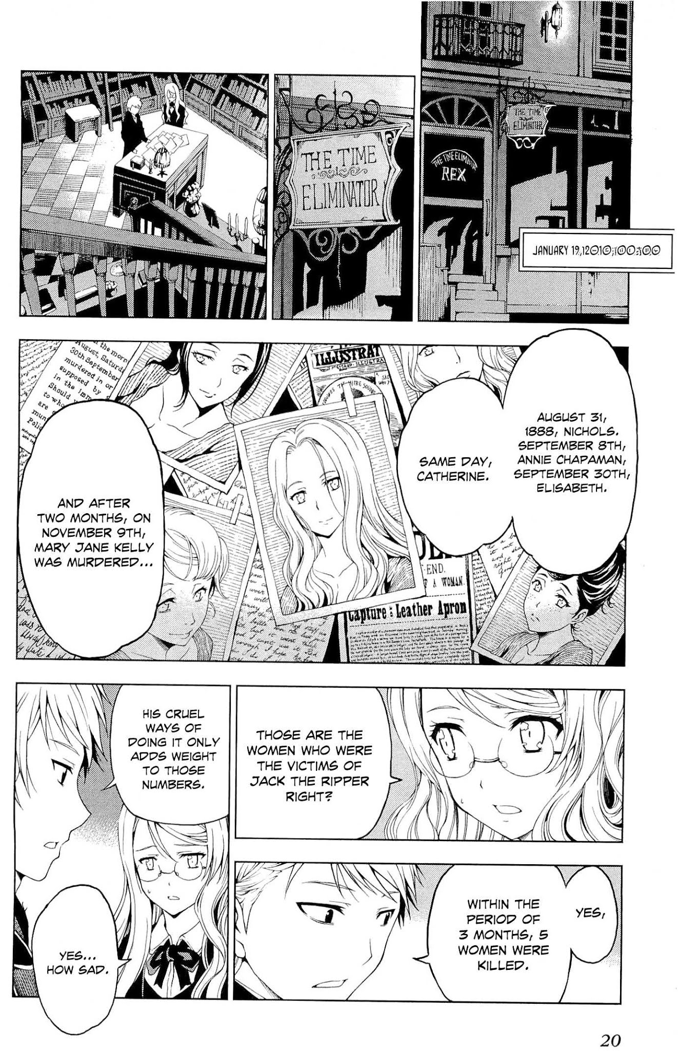 Toki no Shoushitsu Ukeoinin Chapter 1 page 22 - Chapter 1: Case 1 - Jack the Ripper