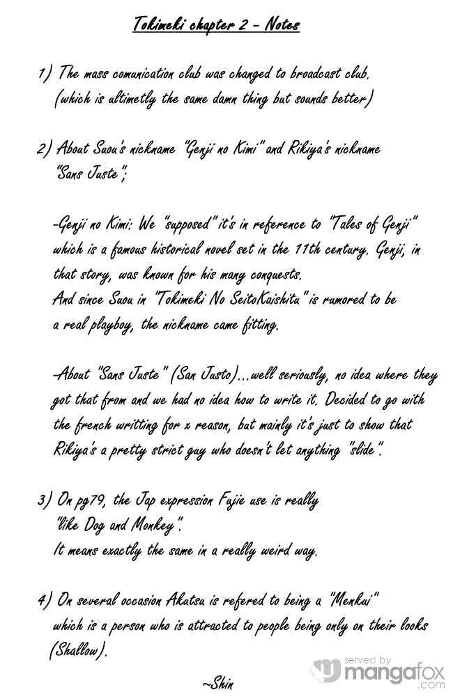Tokimeki no Seito Kaishitsu Chapter 1.2-1 page 1 - Vol.1 Chapter 2.1
