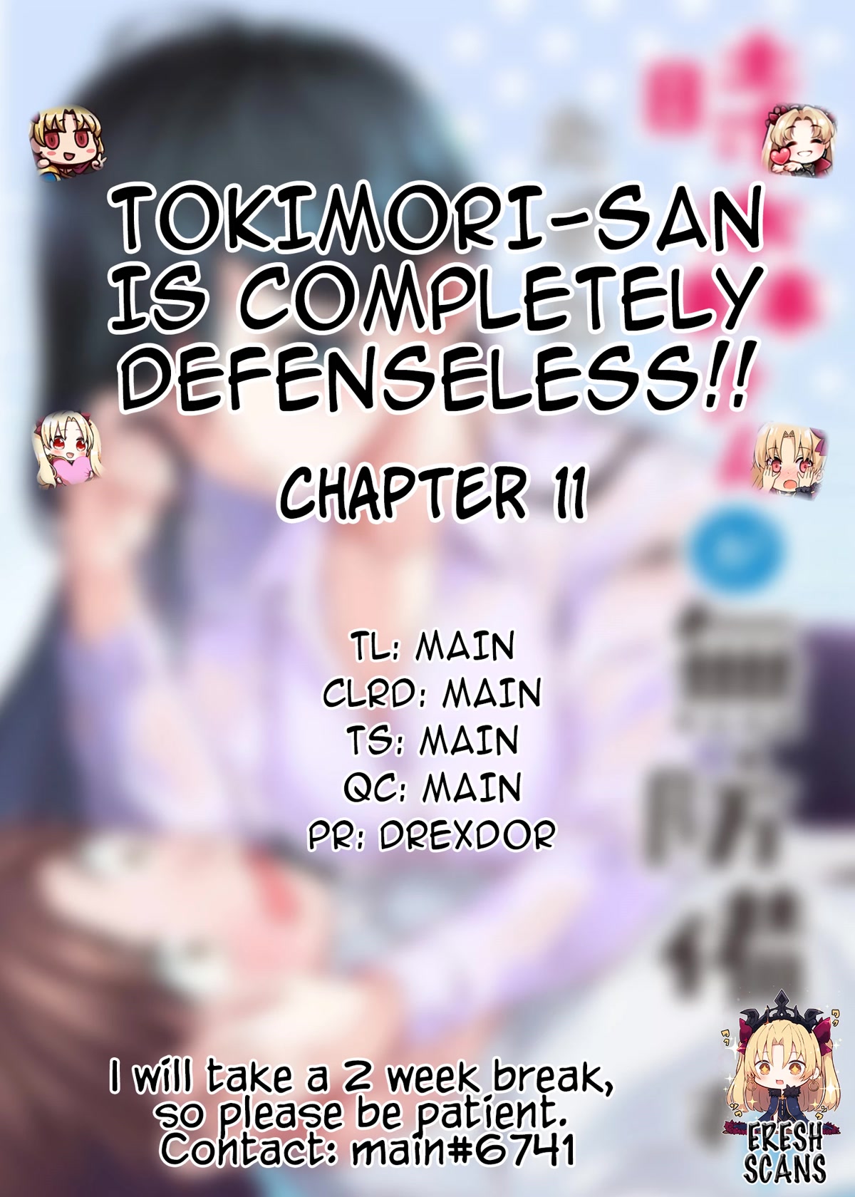 Tokimori-san Is Completely Defenseless!! Chapter 11 page 1 - Chapter 11: Tokimori-san is different from the usual