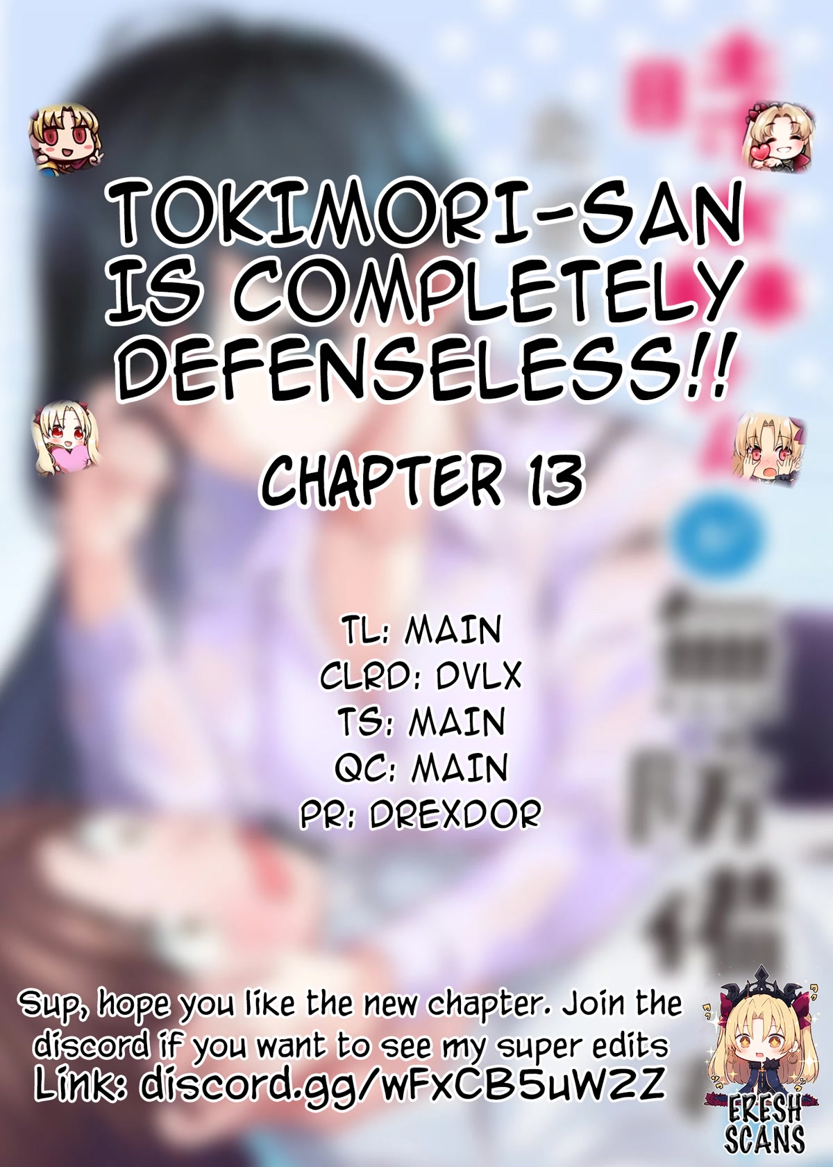 Tokimori-san Is Completely Defenseless!! Chapter 13 page 1 - Chapter 13: Tokimori-san is a danger...?