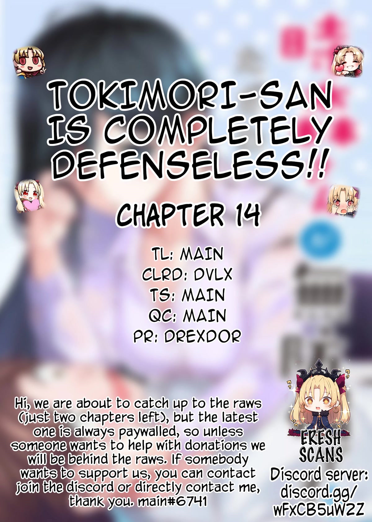 Tokimori-san Is Completely Defenseless!! Chapter 14 page 1 - Chapter 14: Want to start over? Tokimori-san