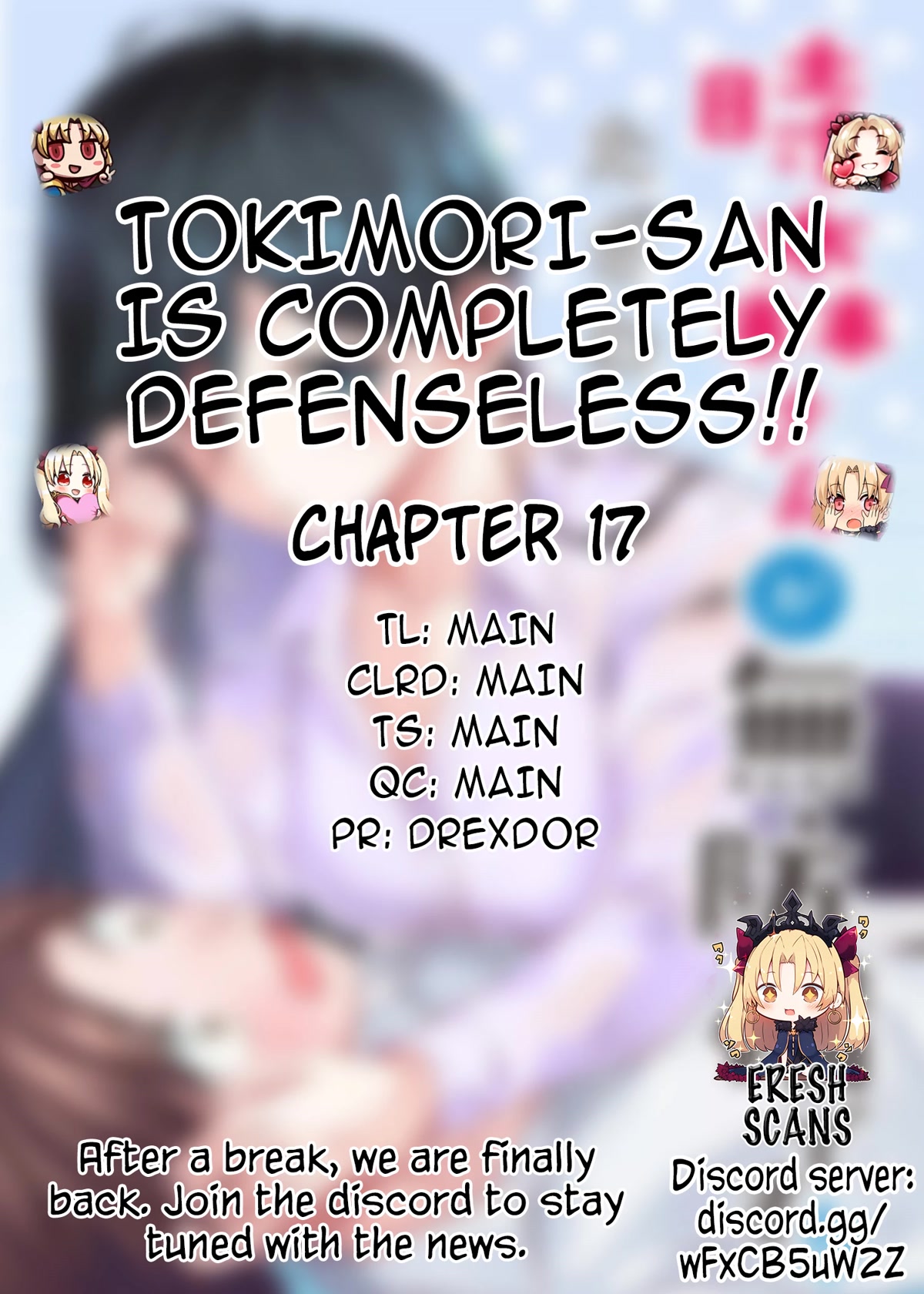 Tokimori-san Is Completely Defenseless!! Chapter 17 page 1 - Chapter 17: Tokimori-san's nursery