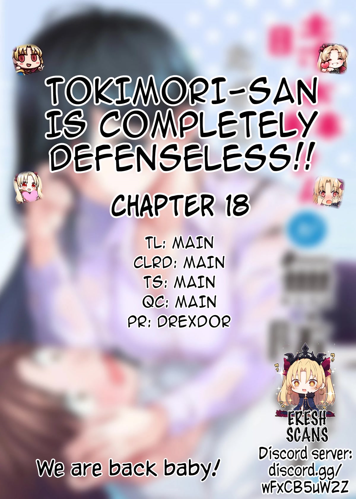 Tokimori-san Is Completely Defenseless!! Chapter 18 page 1 - Chapter 18: Tokimori-san and new employee
