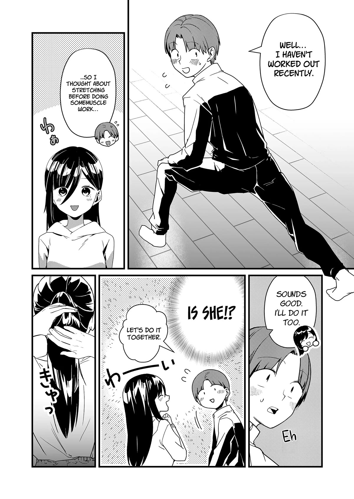 Tokimori-san Is Completely Defenseless!! Chapter 22 page 4 - Chapter 22: Stretching with Tokimori-san
