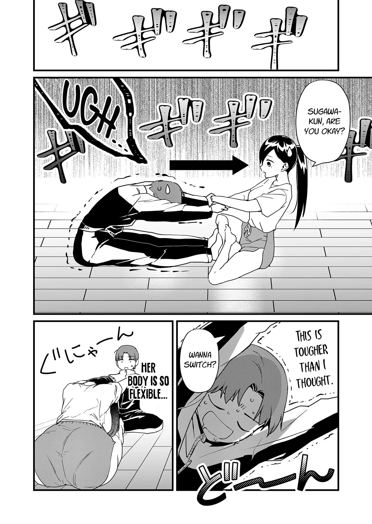 Tokimori-san Is Completely Defenseless!! Chapter 22 page 6 - Chapter 22: Stretching with Tokimori-san