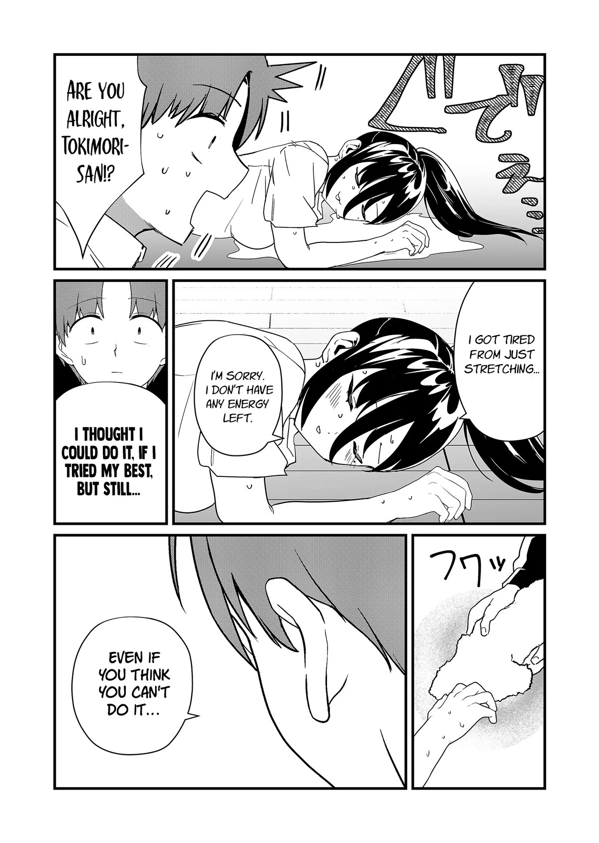 Tokimori-san Is Completely Defenseless!! Chapter 22 page 8 - Chapter 22: Stretching with Tokimori-san