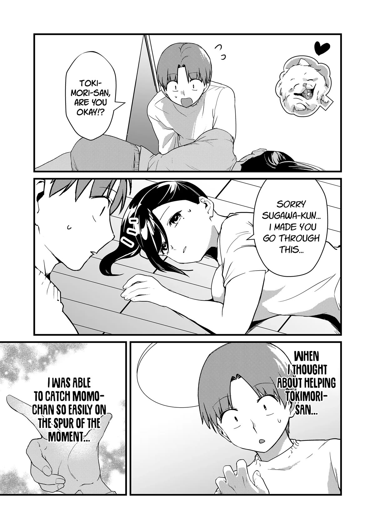 Tokimori-san Is Completely Defenseless!! Chapter 26 page 10 - Chapter 26: Taking care of Tokimori-san and a pet