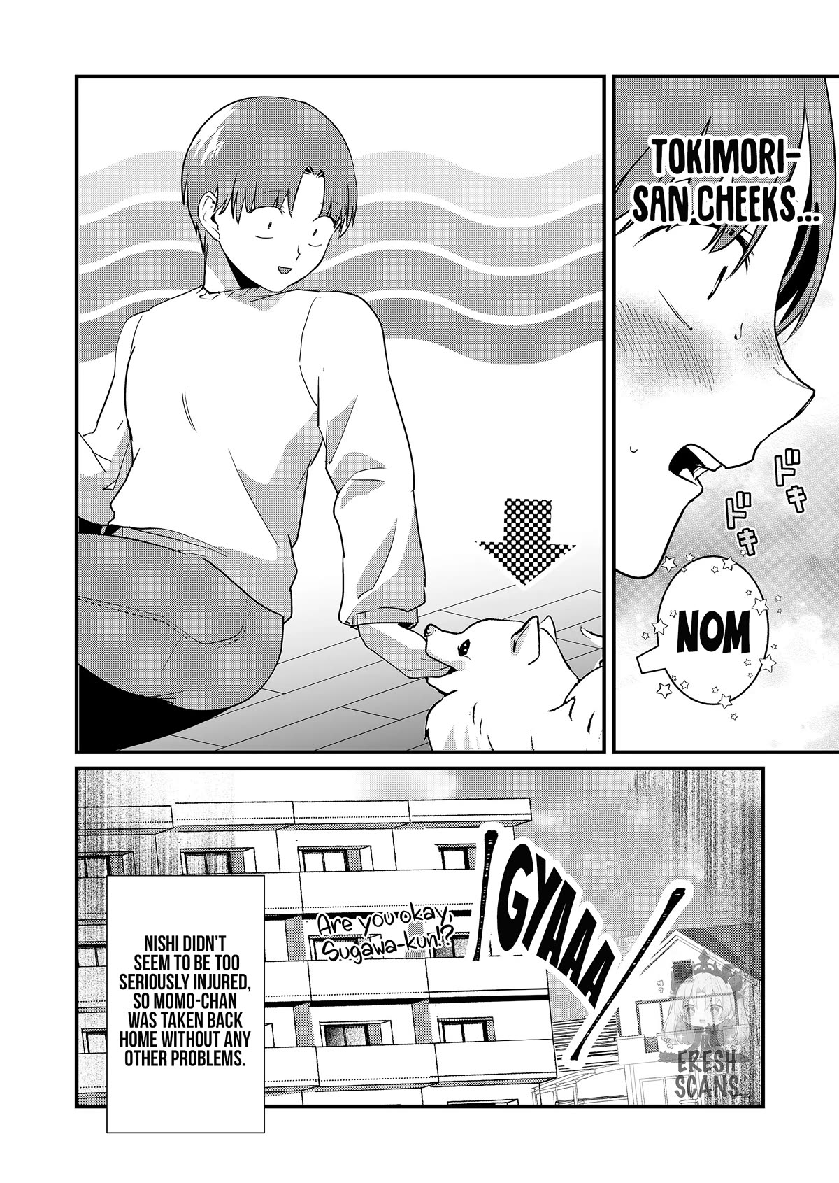 Tokimori-san Is Completely Defenseless!! Chapter 26 page 13 - Chapter 26: Taking care of Tokimori-san and a pet