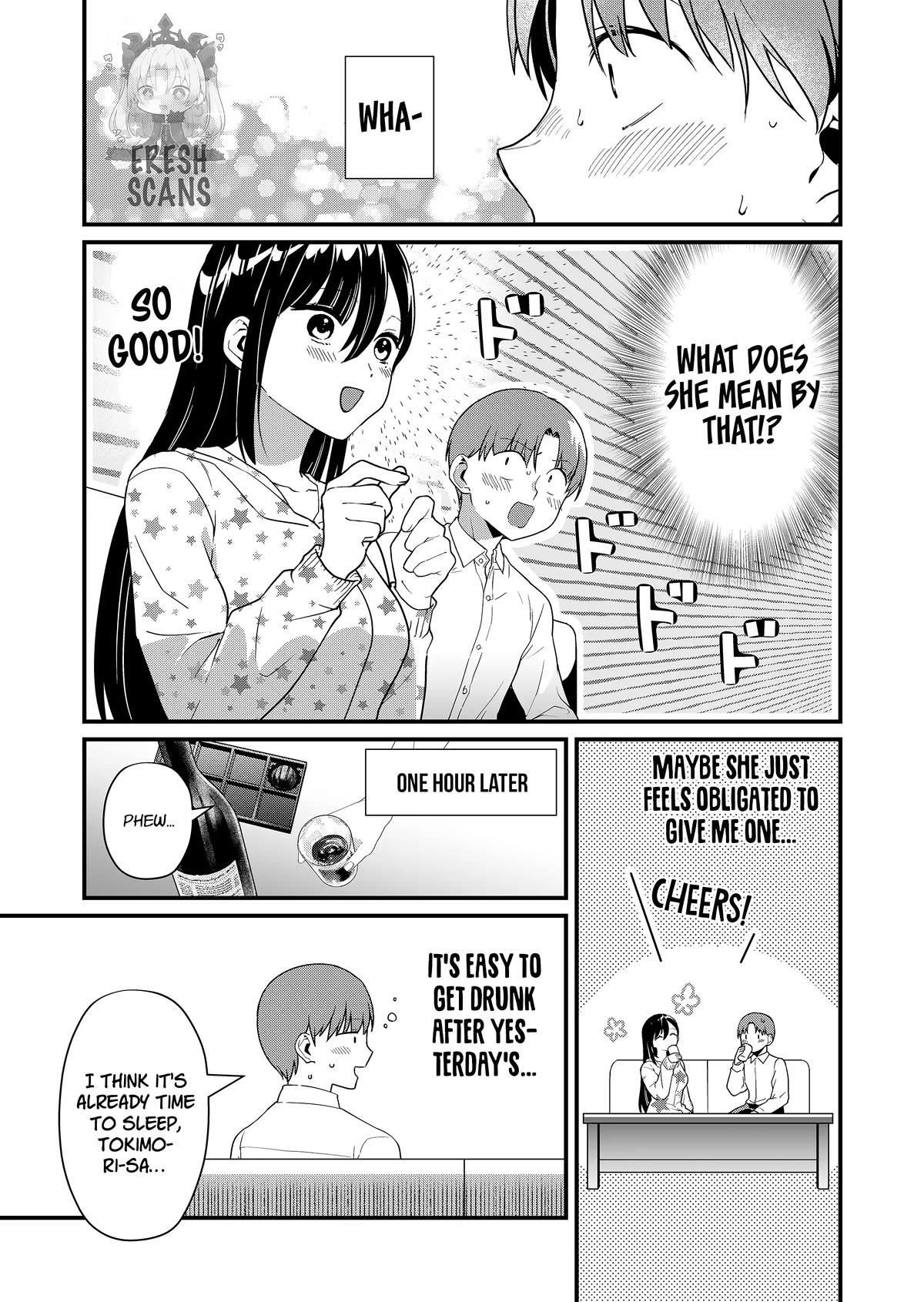 Tokimori-san Is Completely Defenseless!! Chapter 27 page 6 - Chapter 27: Tokimori-san is tipsy