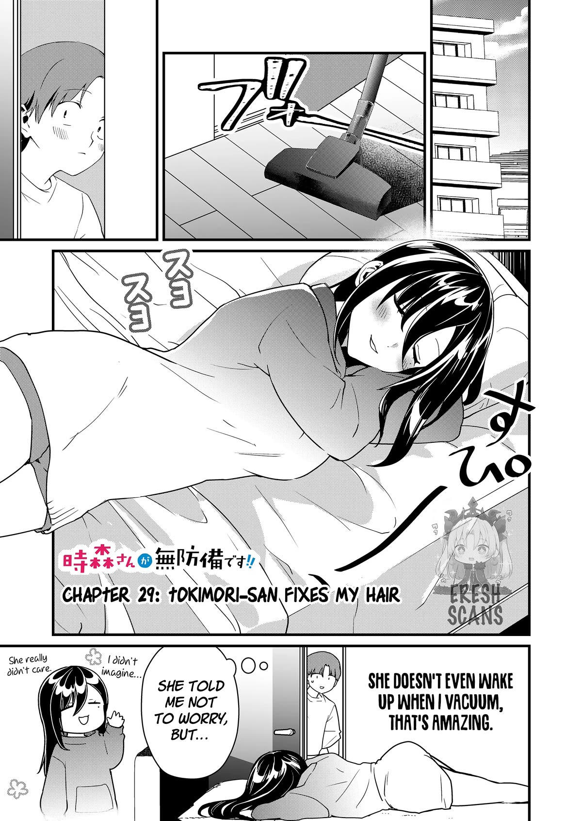 Tokimori-san Is Completely Defenseless!! Chapter 29 page 2 - Chapter 29: Tokimori-san fixes my hair