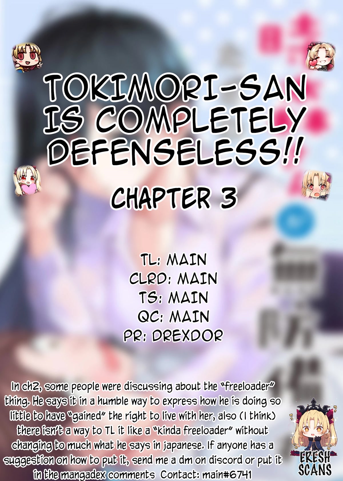 Tokimori-san Is Completely Defenseless!! Chapter 3 page 1 - Chapter 3: Tokimori-san and Omurice