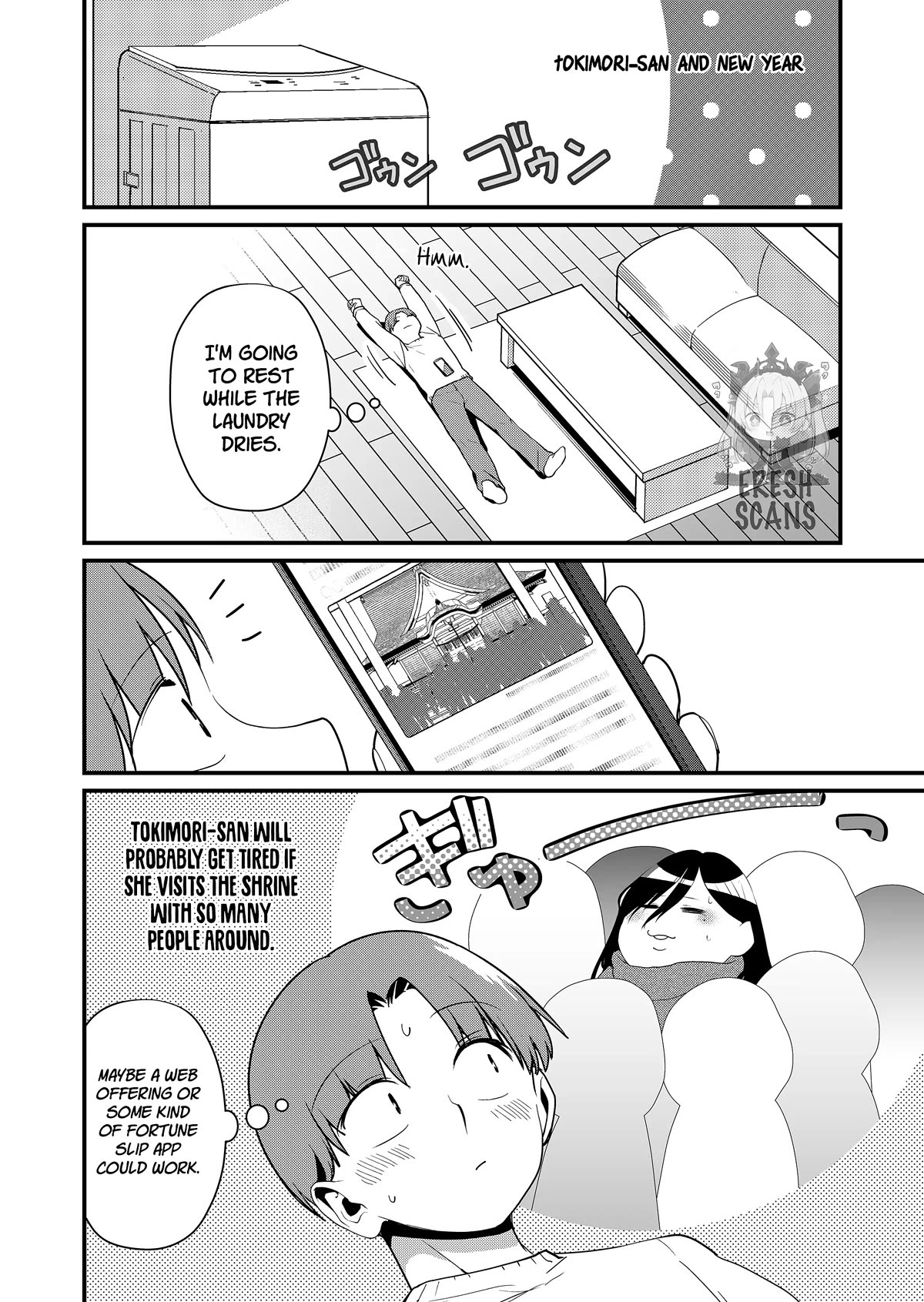 Tokimori-san Is Completely Defenseless!! Chapter 33.5 page 9 - Chapter 33.5: New year special