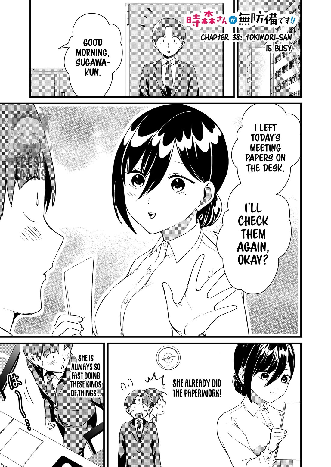 Tokimori-san Is Completely Defenseless!! Chapter 38 page 2 - Chapter 38: Tokimori-san is busy