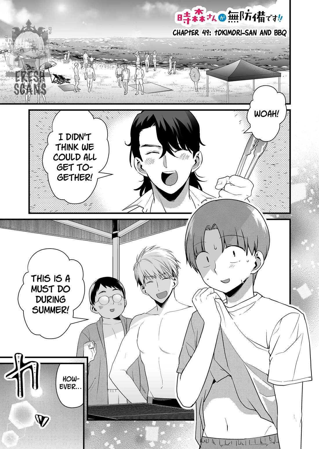 Tokimori-san Is Completely Defenseless!! Chapter 49 page 2 - Chapter 49: Tokimori-san and BBQ