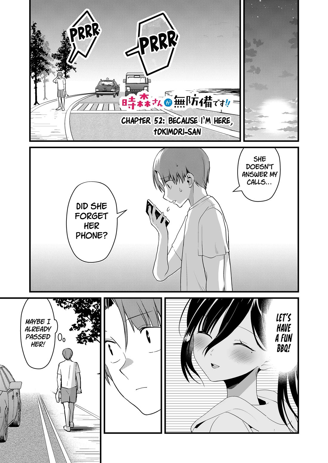 Tokimori-san Is Completely Defenseless!! Chapter 52 page 2 - Chapter 52: Because I'm here, Tokimori-san
