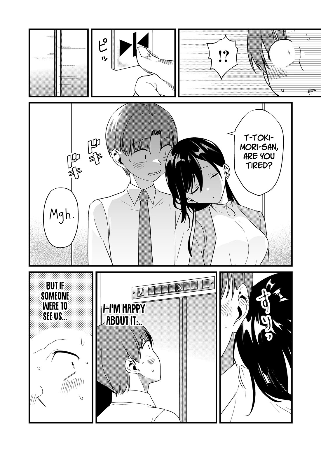 Tokimori-san Is Completely Defenseless!! Chapter 54 page 7 - Chapter 54: Tokimori-san and elevator