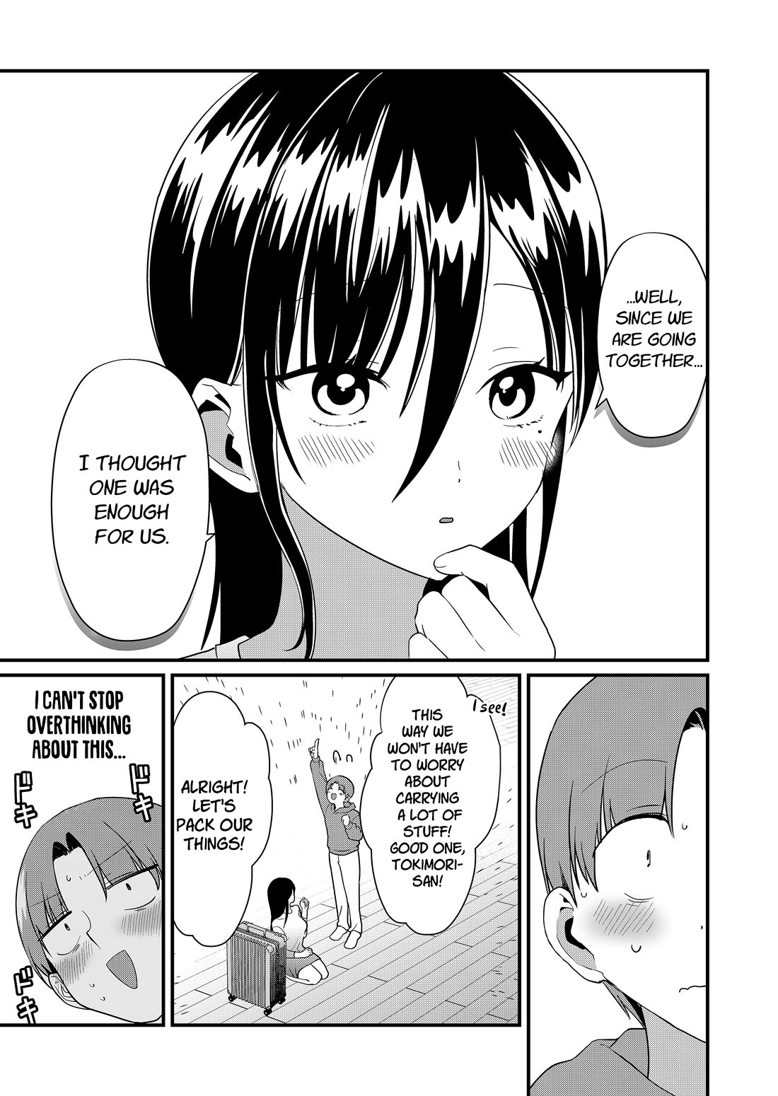 Tokimori-san Is Completely Defenseless!! Chapter 61 page 3 - Chapter 61: Tokimori-san and packing
