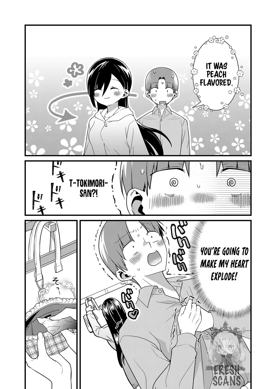 Tokimori-san Is Completely Defenseless!! Chapter 67 page 11 - Chapter 67: Tokimori-san and our first kiss