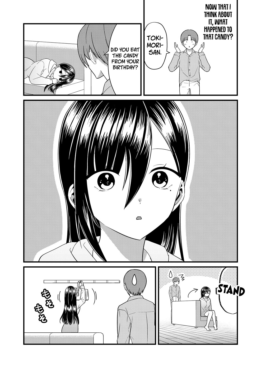 Tokimori-san Is Completely Defenseless!! Chapter 67 page 4 - Chapter 67: Tokimori-san and our first kiss