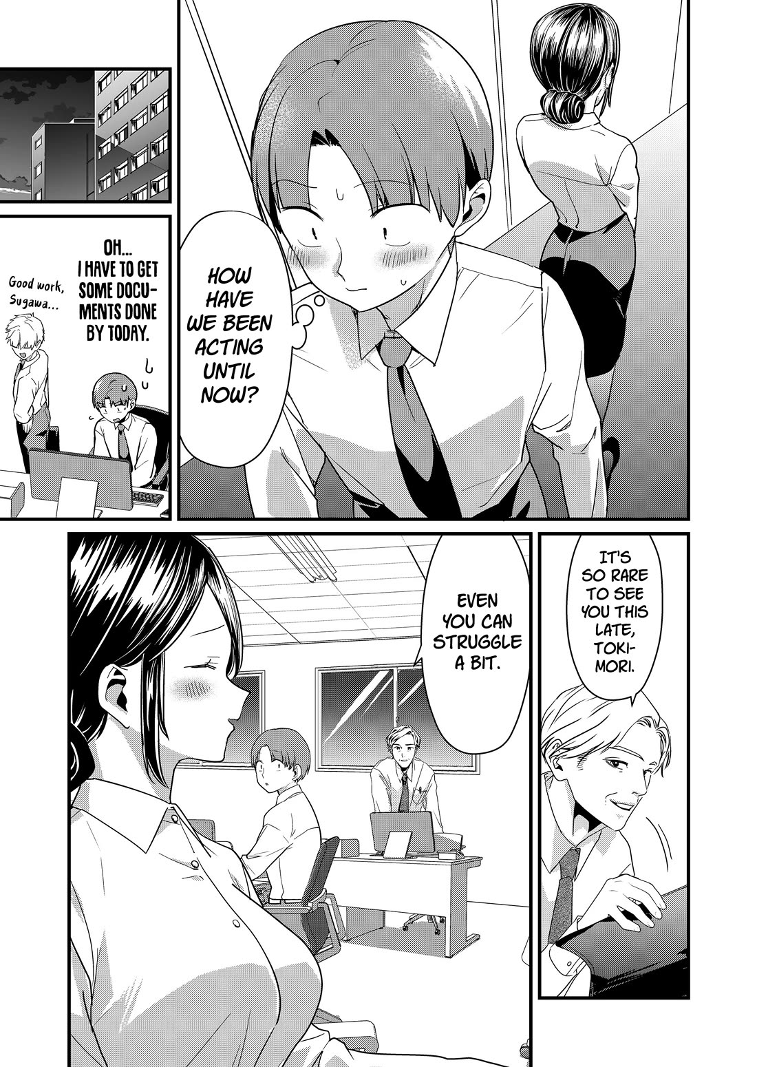 Tokimori-san Is Completely Defenseless!! Chapter 68 page 7 - Chapter 68: Tokimori-san and overtime