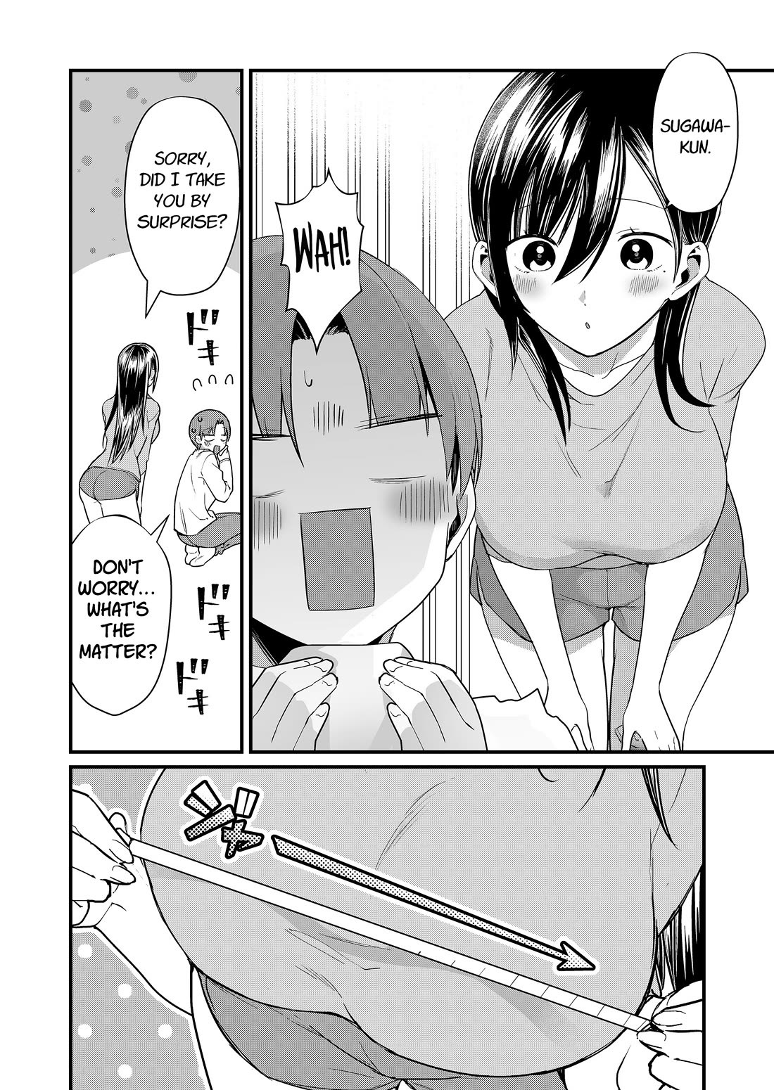 Tokimori-san Is Completely Defenseless!! Chapter 69 page 2 - Chapter 69: Tokimori-san and taking measurements