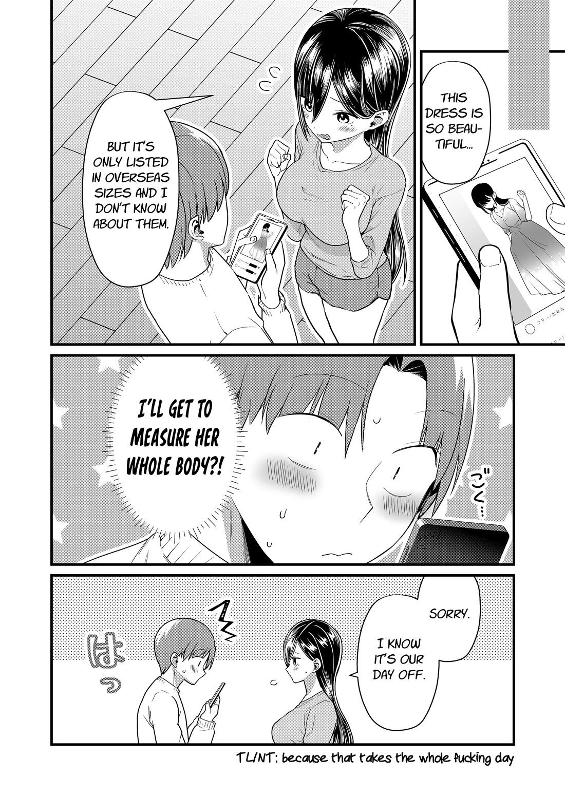 Tokimori-san Is Completely Defenseless!! Chapter 69 page 4 - Chapter 69: Tokimori-san and taking measurements