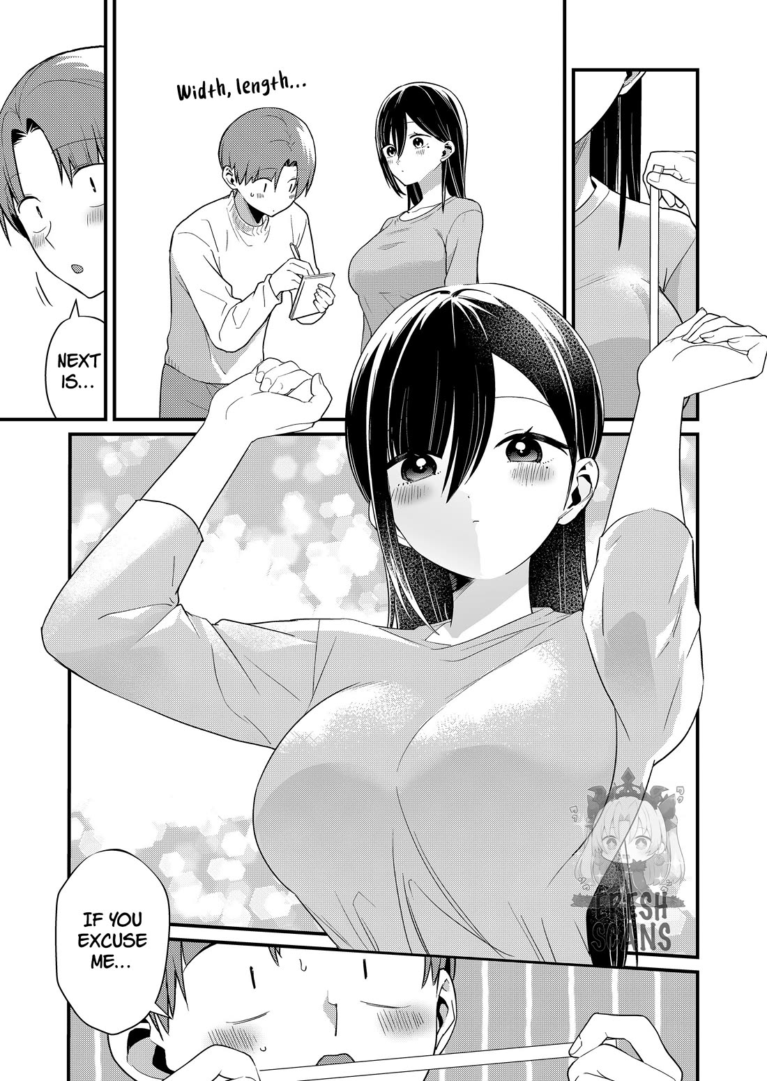 Tokimori-san Is Completely Defenseless!! Chapter 69 page 7 - Chapter 69: Tokimori-san and taking measurements