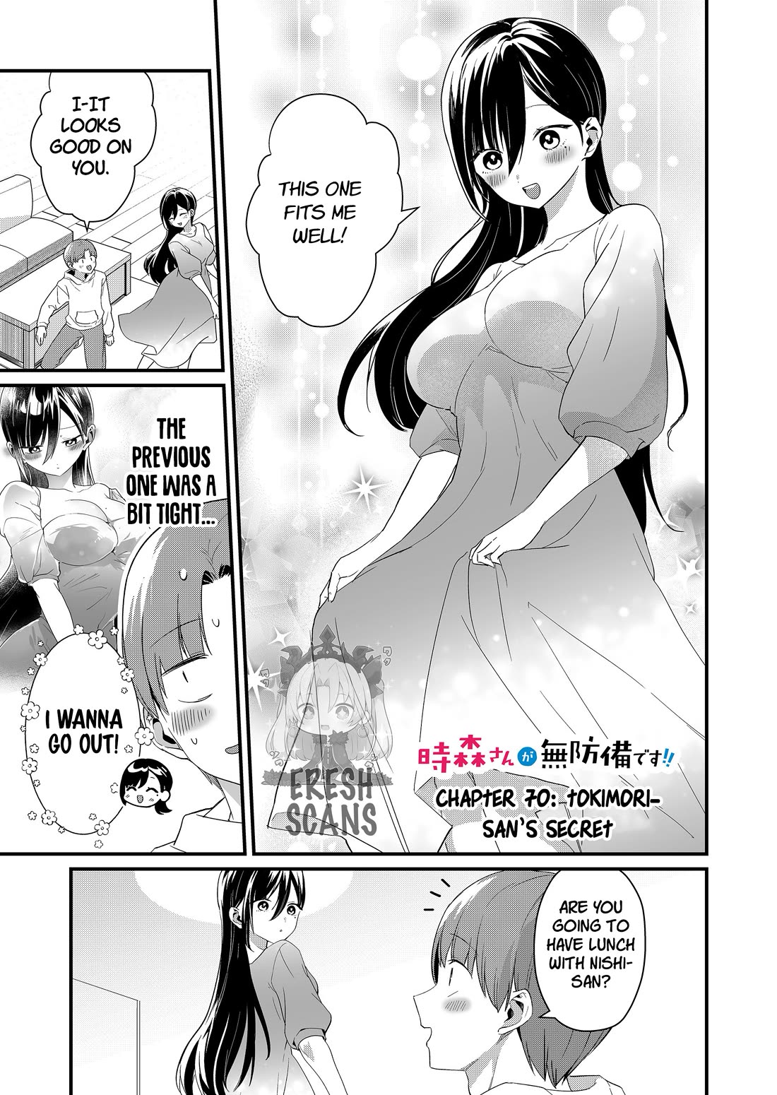 Tokimori-san Is Completely Defenseless!! Chapter 70 page 1 - Chapter 70: Tokimori-san's secret