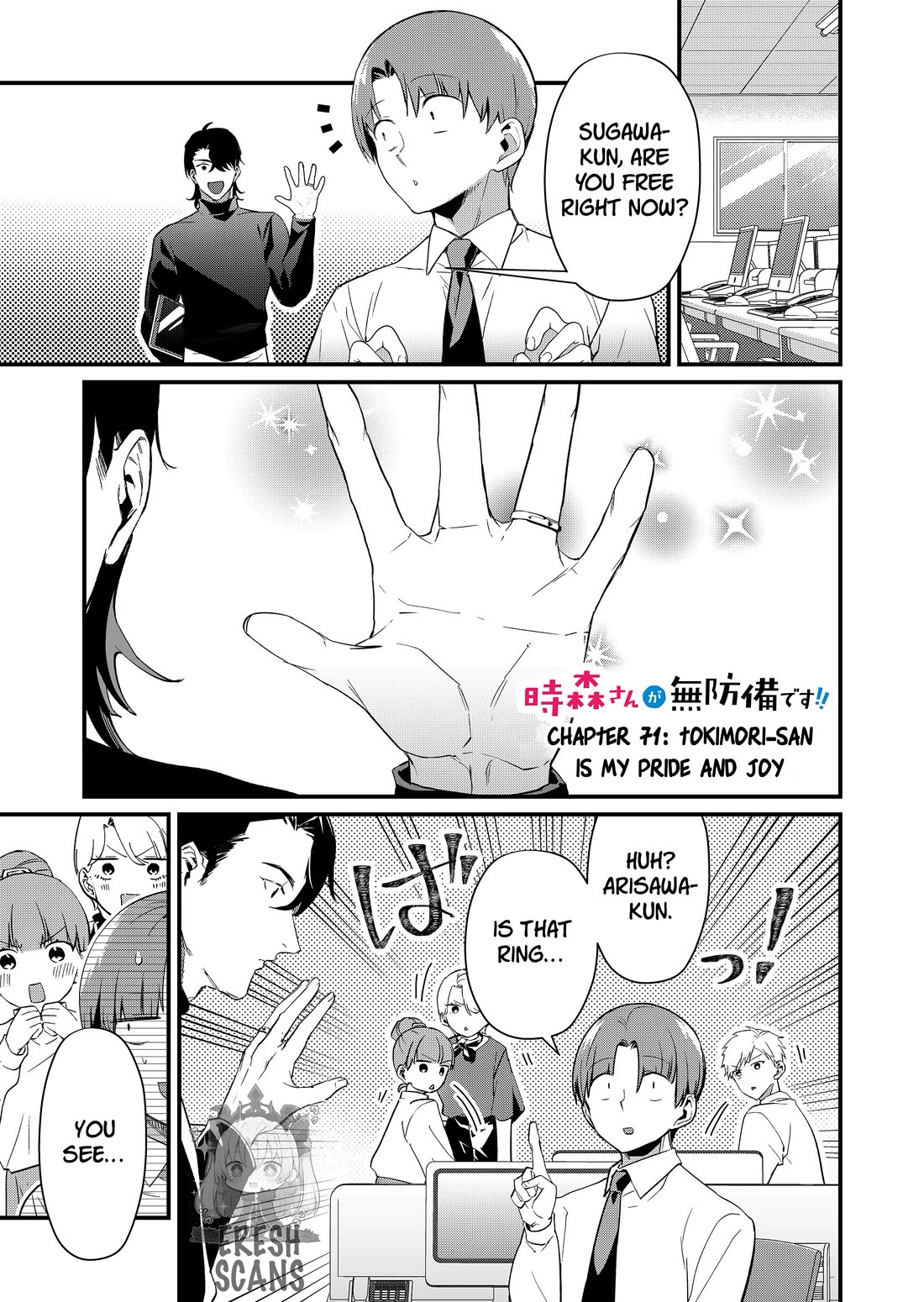 Tokimori-san Is Completely Defenseless!! Chapter 71 page 1 - Chapter 71: Tokimori-san is my pride and joy